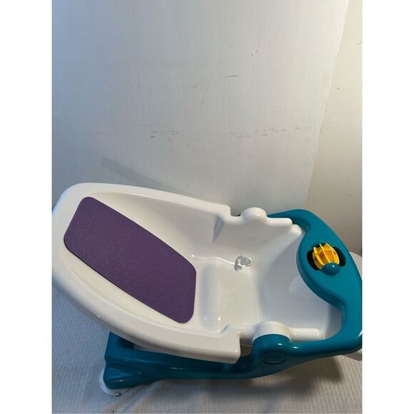 The First Years Reclining Baby Bath Vintage White Purple Green - Picture 8 of 8